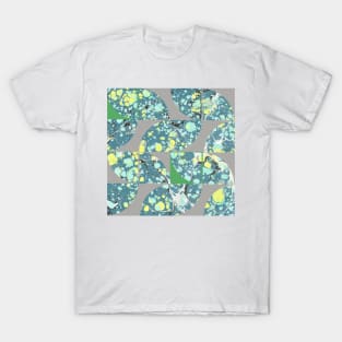 Abstract Marbled Paper Circles #5 T-Shirt
